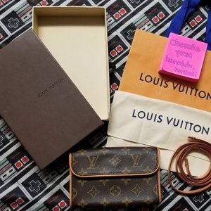 EEUC LOUIS VUITTON POCHETTE FLORENTINE w/BELT sz M